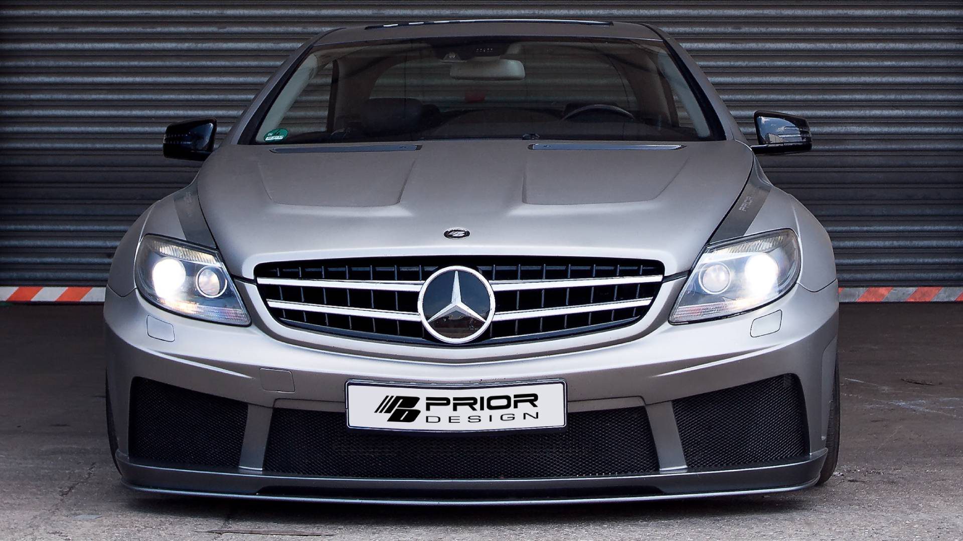 PD Black Edition V2 Front Bumper + Front Lip Spoiler for Mercedes CL C216