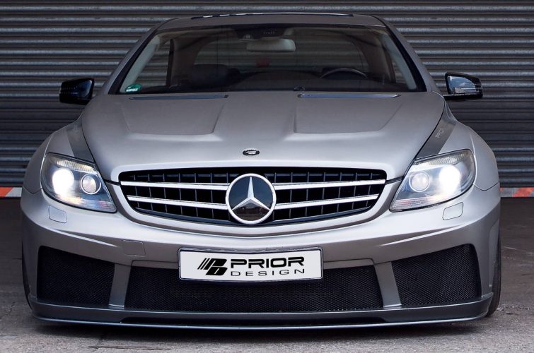 PD Black Edition V2 Front Bumper + Front Lip Spoiler for Mercedes CL C216