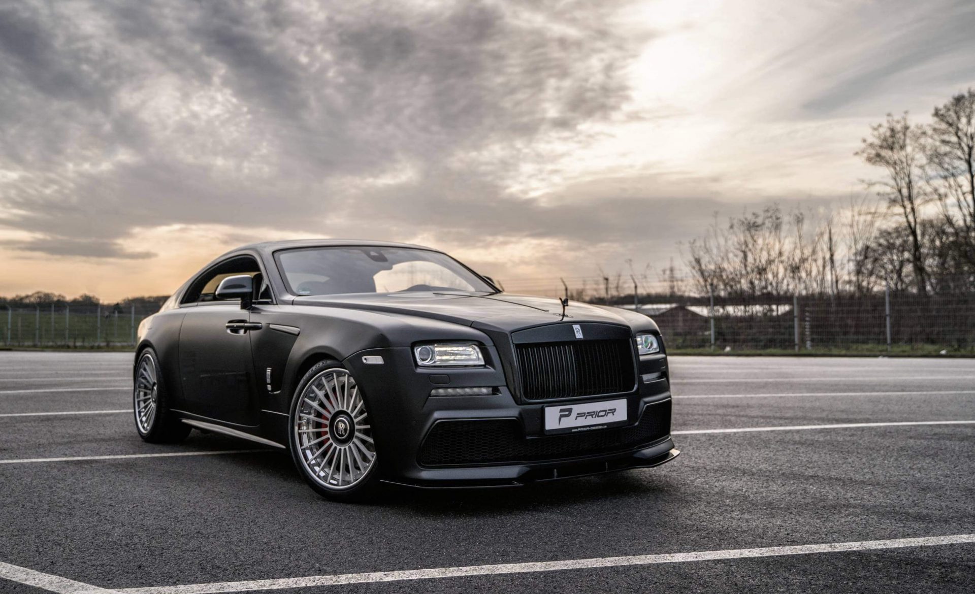 PRIOR-DESIGN BlackShot Frontspoiler für BlackShot Frontstoßstange für Rolls Royce Wraith