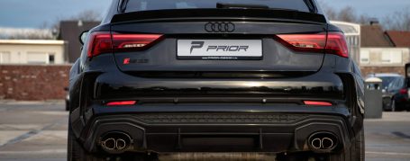 RDX VARIO-X Spoiler Anteriore Sottoparaurti Per Audi RS Q3 (F3) 2019- - PU 3 Pezzi, Made In Germany, Verniciabile