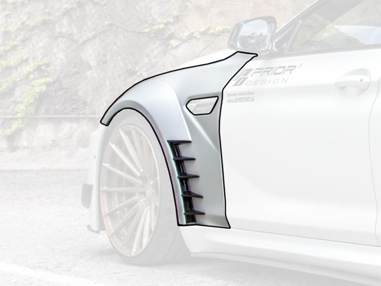 PD6XX WB Front Fenders for BMW F06/M6 6-Series Gran Coupé
