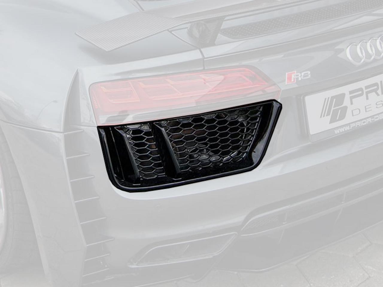 PD800WB Rear Bumper Vents Inserts for Audi R8 4S Coupe/Spyder [2015+]