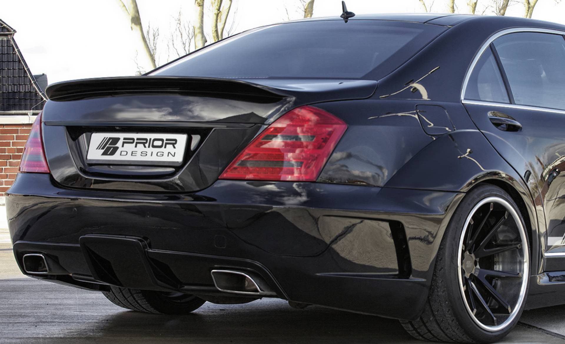 PD Black Edition Rear Trunk Spoiler for Mercedes S-Class W221