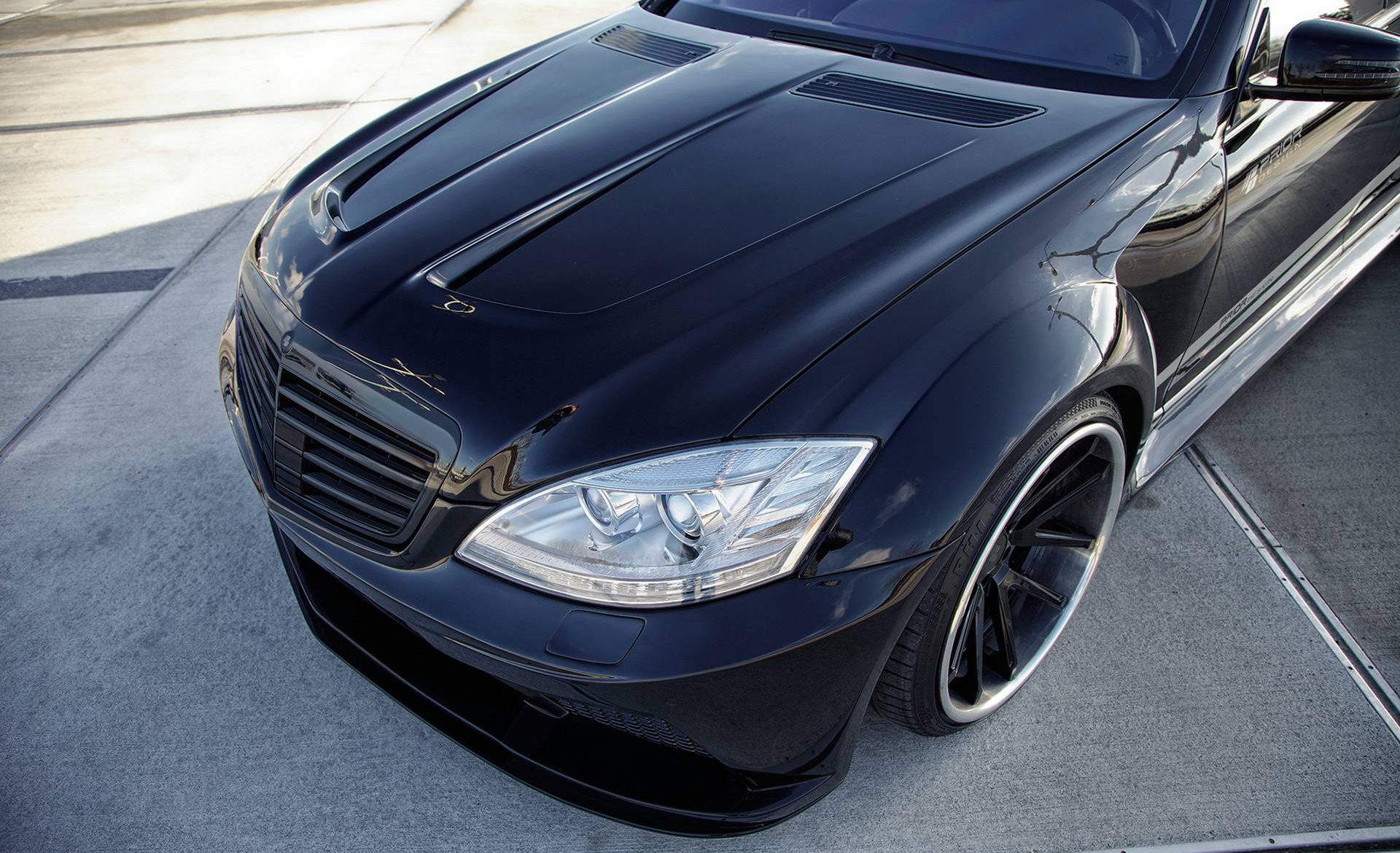 PD Black Edition V2 Widebody Frontkotflügel für Mercedes S-Klasse W221